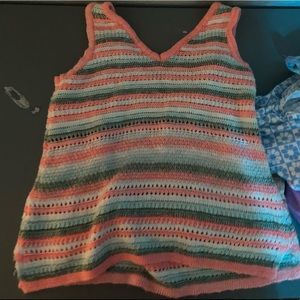 Cute striped tank top. *new* size small